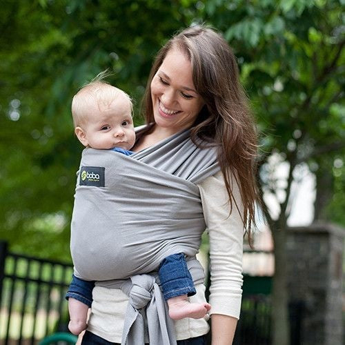 Boba Stretchy Wrap - Grey - Stretchy Wrap - Boba - Afterpay - Zippay Carry Them Close