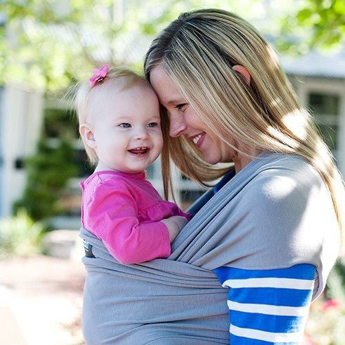 Boba Stretchy Wrap - Grey - Stretchy Wrap - Boba - Afterpay - Zippay Carry Them Close