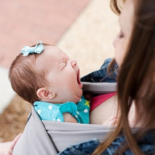 Boba Stretchy Wrap - Grey - Stretchy Wrap - Boba - Afterpay - Zippay Carry Them Close