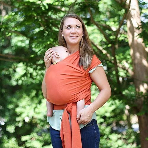 Boba Stretchy Wrap - Orange - Stretchy Wrap - Boba - Afterpay - Zippay Carry Them Close