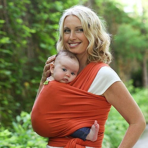 Boba Stretchy Wrap - Orange - Stretchy Wrap - Boba - Afterpay - Zippay Carry Them Close