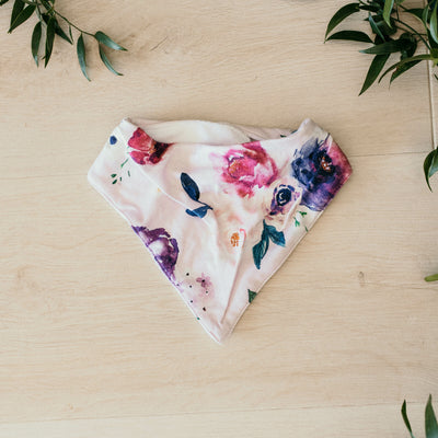 Snuggle Hunny Kids - Dribble Bandana Bib - Floral Kiss