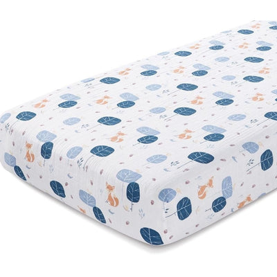 Aden and Anais - Organic Cot Sheet - In to the Woods - nursery - Aden and Anais - Afterpay - Zippay Carry Them Close
