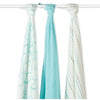 Aden and Anais - Bamboo swaddles (azure 3 Pack) - swaddle - Aden and Anais - Afterpay - Zippay Carry Them Close