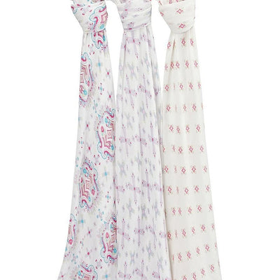 Aden and Anais - Swaddles Flower Child (3 Pack) - swaddle - Aden and Anais - Afterpay - Zippay Carry Them Close