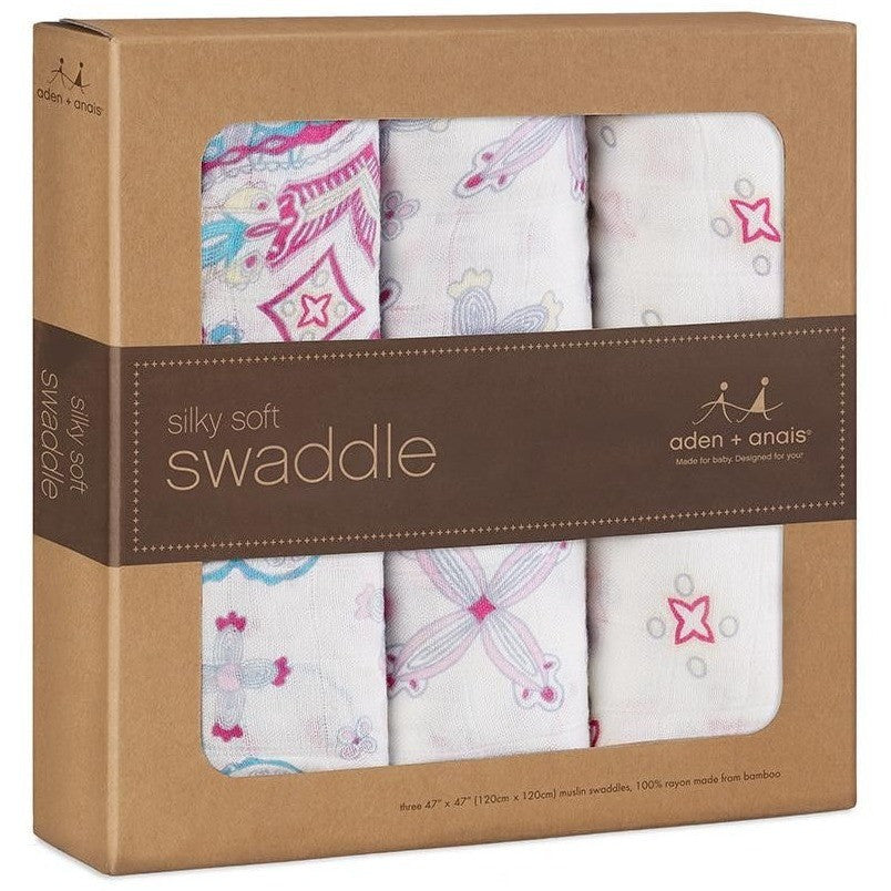 Aden and Anais - Swaddles Flower Child (3 Pack) - swaddle - Aden and Anais - Afterpay - Zippay Carry Them Close