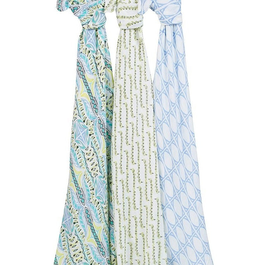 Aden and Anais - Swaddles Wild One (3 Pack) - swaddle - Aden and Anais - Afterpay - Zippay Carry Them Close