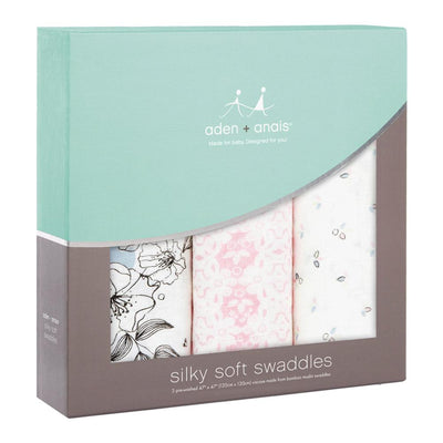 Aden and Anais - Bamboo Silky Soft Swaddles - Meadowlark 3Pack