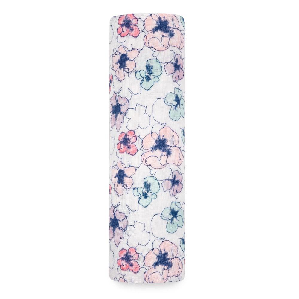 Aden and Anais - Classic Muslin Swaddle - Trail Blooms