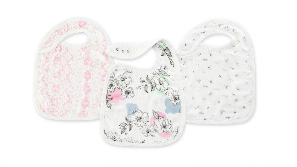 Aden and Anais - Snap Bib Silky Soft Bamboo - Set 3 - Meadowlark