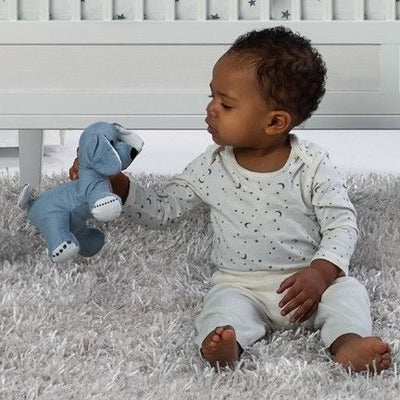 Aden and Anais - Musy Mate Mini Bamboo - Moonlight Solid Grey (Puppy) - Toys - Aden and Anais - Afterpay - Zippay Carry Them Close