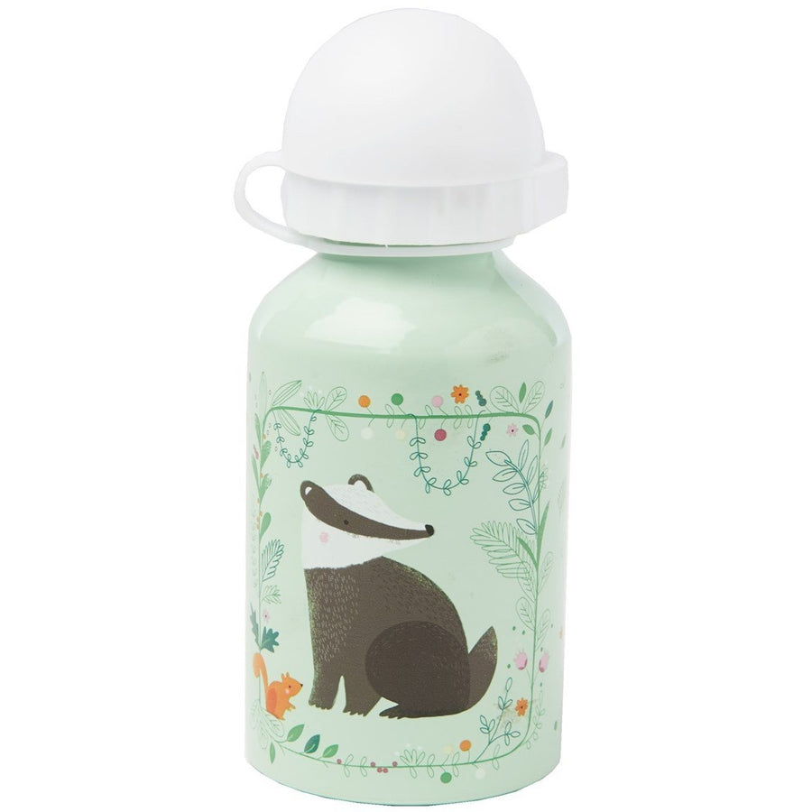 Sass & Belle Water Bottle - Woodland Friends Badger - Feeding - Sass & Belle - Afterpay - Zippay Carry Them Close