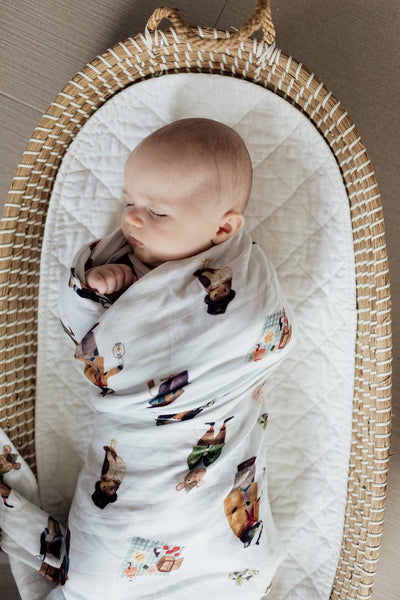 Snuggle Hunny Kids - Organic Muslin Wrap - Friends of the Forest