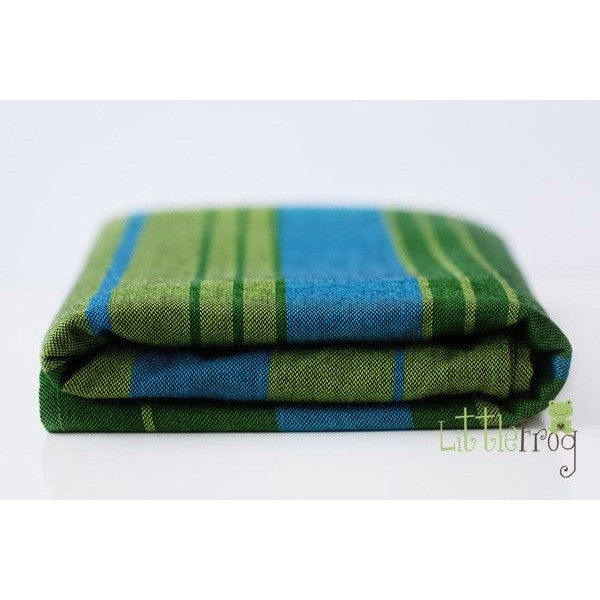 Little Frog Woven Wrap - Azurite, , Woven Wrap, Little Frog, Carry Them Close  - 3