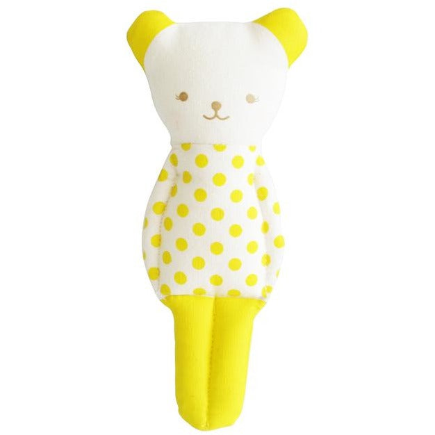 Alimrose - Remy Bear Rattle Pop Yellow