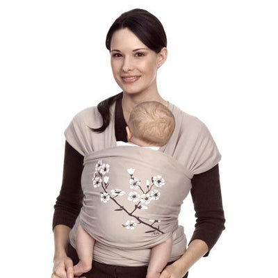 Moby Wrap - Almond Blossom - Stretchy Wrap - Moby - Afterpay - Zippay Carry Them Close