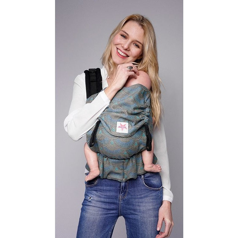 Kokadi Baby Size Flip Z - Arielle Peacock (organic cotton, bamboo) (Limited Edition) ***Pre-Order***, , Baby Carrier, Kokadi, Carry Them Close 