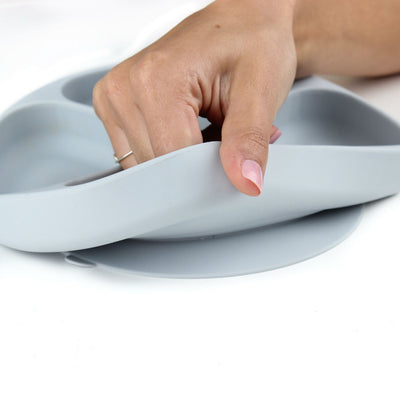 Bumkins - Silicone Grip Dish - Blue