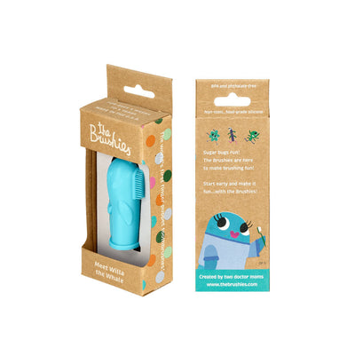 Brushie - Silicone Finger Gum and Toothbrush - Willa the Whale ***Pre-Order***