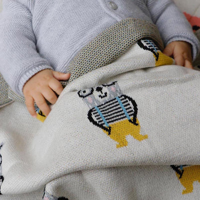 Di Lusso Living - Baby Blanket - Mr. Bear