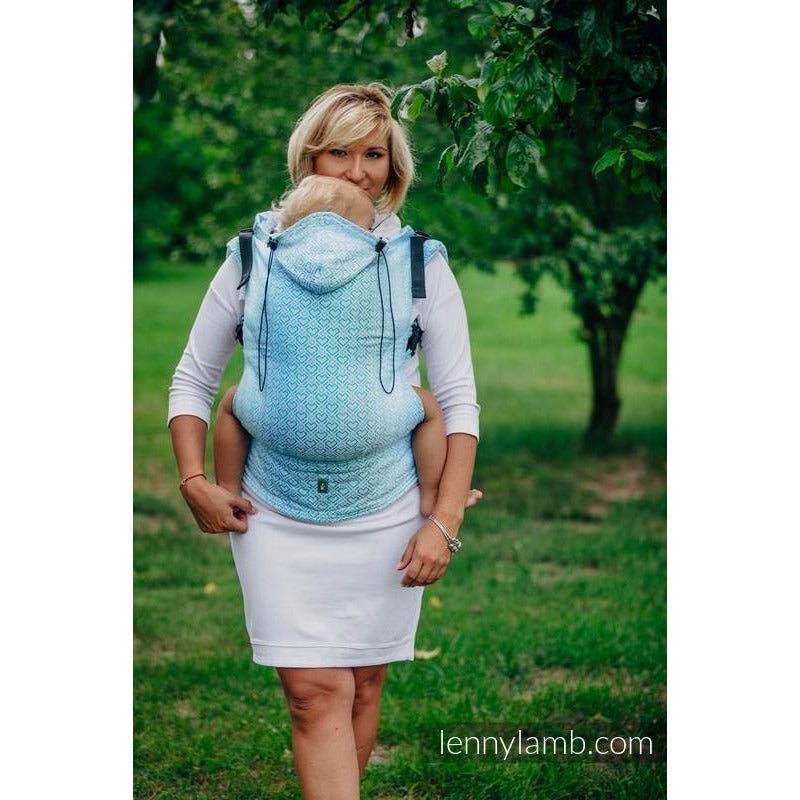 Lenny Lamb Ergonomic Carrier (TODDLER) -  BIG LOVE ICE MINT - Toddler Carrier - Lenny Lamb - Afterpay - Zippay Carry Them Close