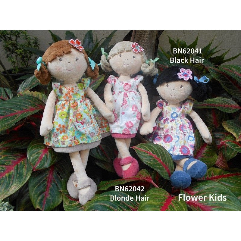 Bonikka - Flower Kids Black Hair - Toys - Bonikka - Afterpay - Zippay Carry Them Close