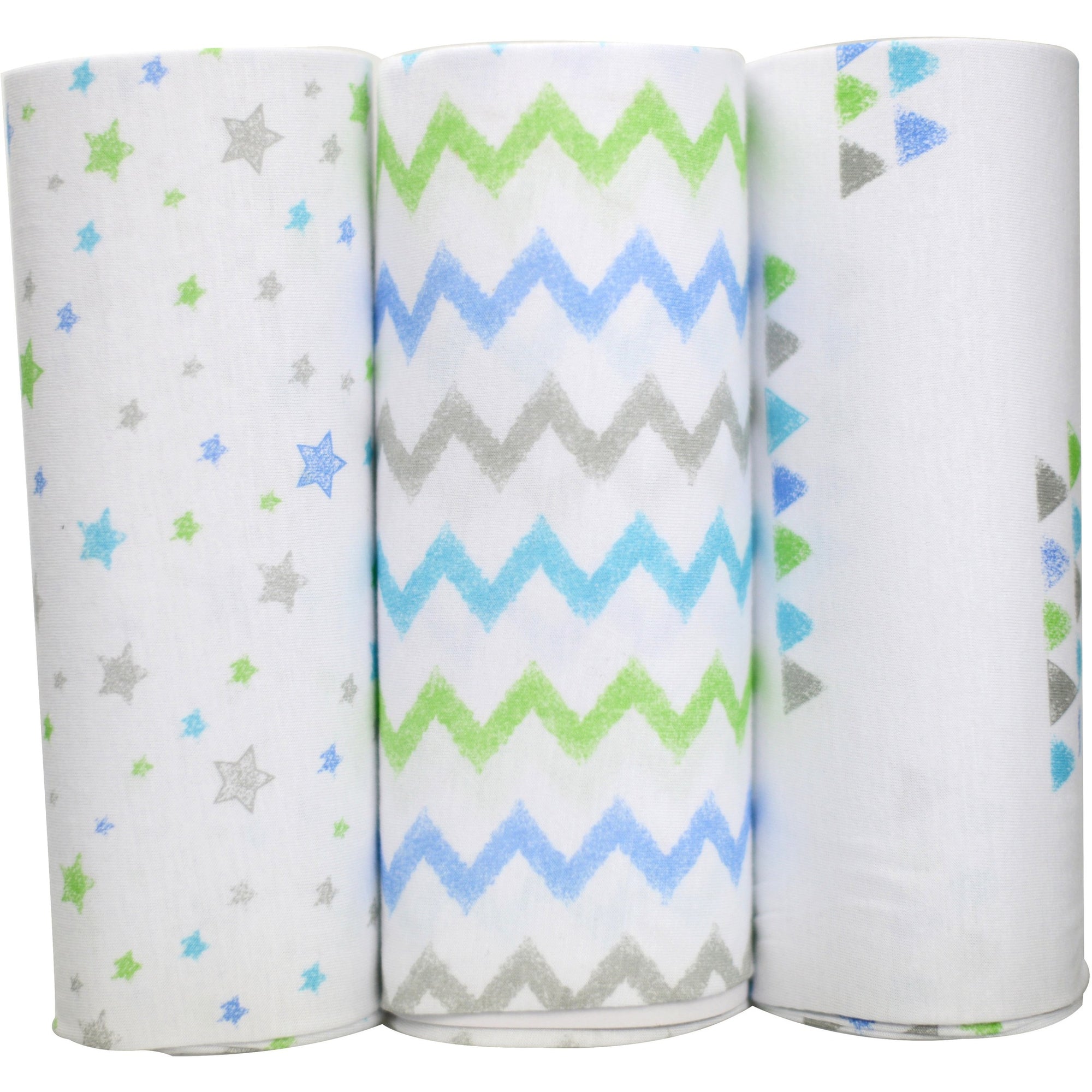 Bubble - Baby Swaddle Bamboo Big Blue Sky (Set of 3) - swaddle - Bubble - Afterpay - Zippay Carry Them Close