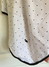 Little Turtle Baby - Stretch Jersey Swaddle - Black & White Spots