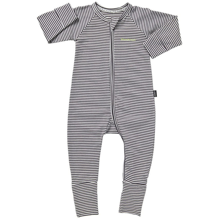 Bonds - Zip Wondersuit - ABSOLUTE STEEL & WHITE STRIPE