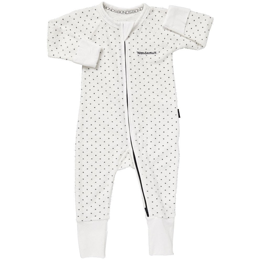 Bonds - Zip Wondersuit - WHITE & ADMIRAL JESS SPOT