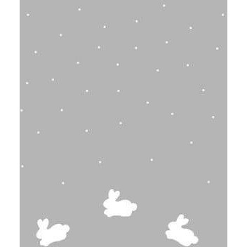 Alimrose Knit Stroller Blanket - Bunnies and Dots Ivory - Baby Blankets - Alimrose - Afterpay - Zippay Carry Them Close