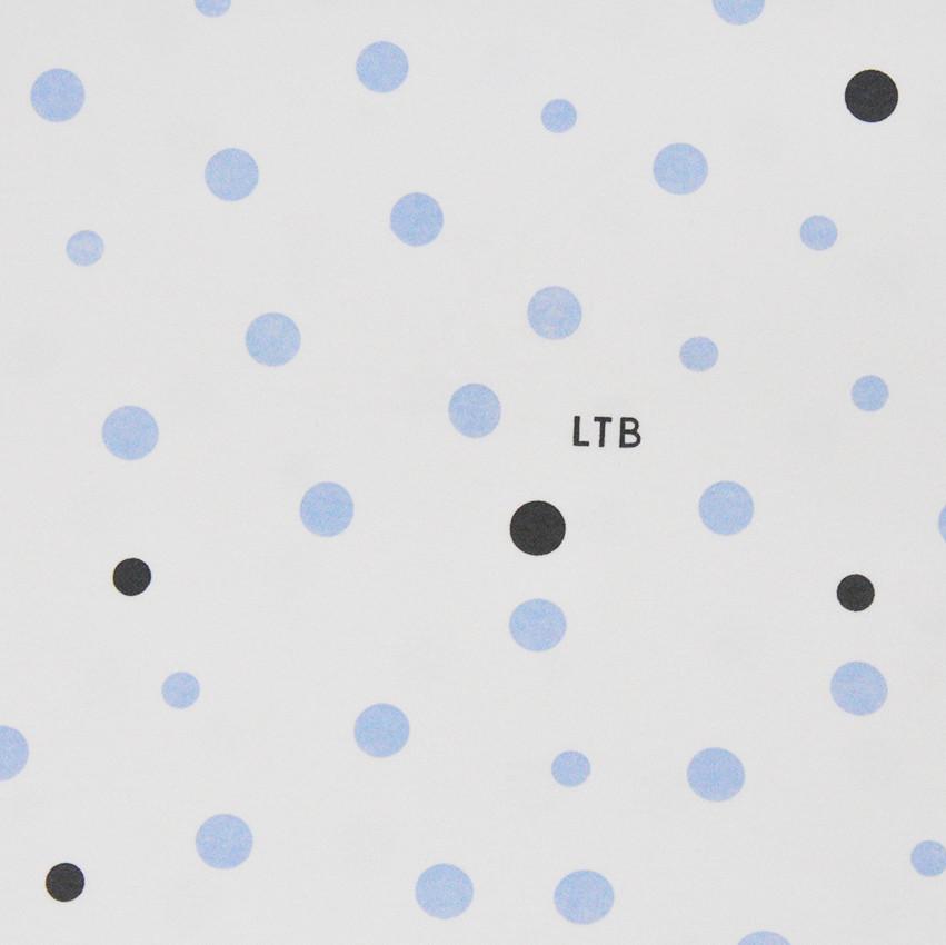 Little Turtle Baby - Fitted Cot Sheet - Pale Blue & Grey Spots