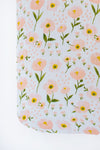 Clementine Kids - Muslin Cot Sheet - Blush Bloom