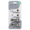 All4Ella Pram Pegs (4set) -  White / Grey (Two Tone)