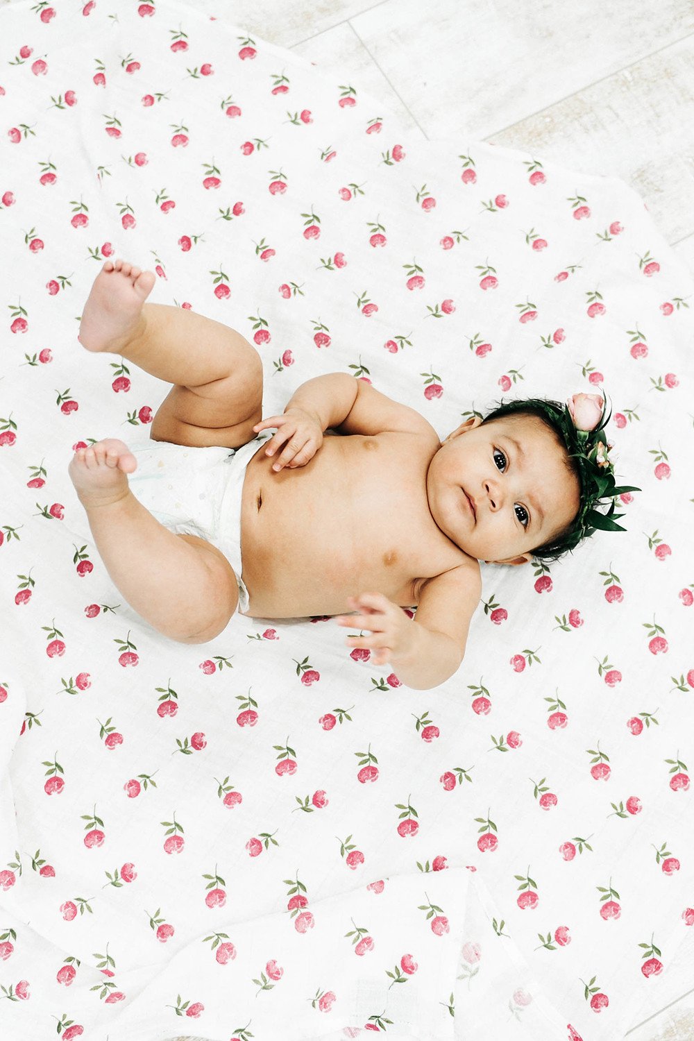 Clementine Kids - Cotton Muslin Baby Swaddle - Baby Bud