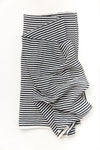 Clementine Kids - Cotton Muslin Baby Swaddle - Black & White Stripe