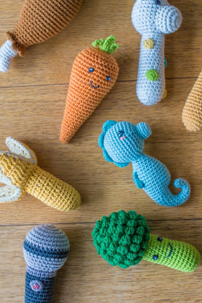 Weegoamigo - Crochet Rattle - Broccoli