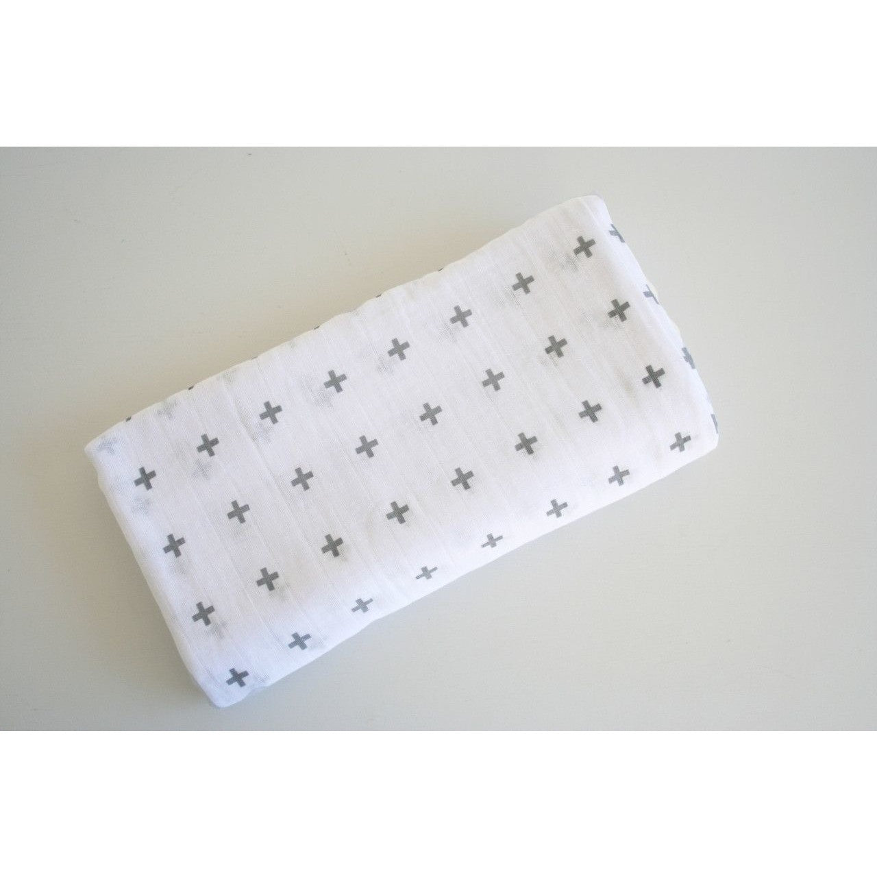Alimrose Muslin Swaddle - Charcoal Crosses - Swaddle - Alimrose - Afterpay - Zippay Carry Them Close