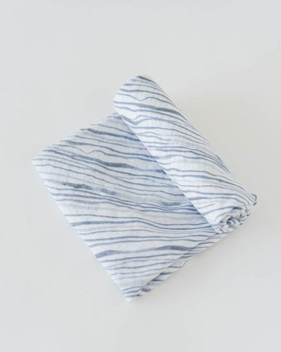 Little Unicorn - Cotton Muslin Baby Swaddle (Set 3) - Shark