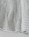 Little Unicorn - Cotton Muslin Baby Swaddle - Grey Stripe