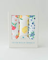 Little Unicorn - Cotton Muslin Baby Swaddle (Set 3) - Berry Lemonade