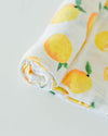 Little Unicorn - Cotton Muslin Baby Swaddle - Lemon