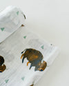 Little Unicorn - Cotton Muslin Baby Swaddle - Bison
