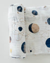 Little Unicorn - Cotton Muslin Baby Swaddle - Planetary