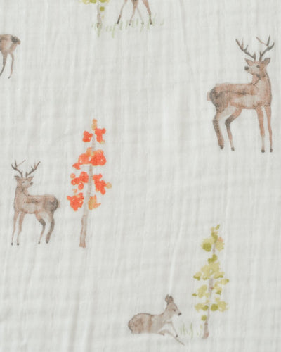 Little Unicorn - Cotton Muslin Baby Swaddle - Oh Deer