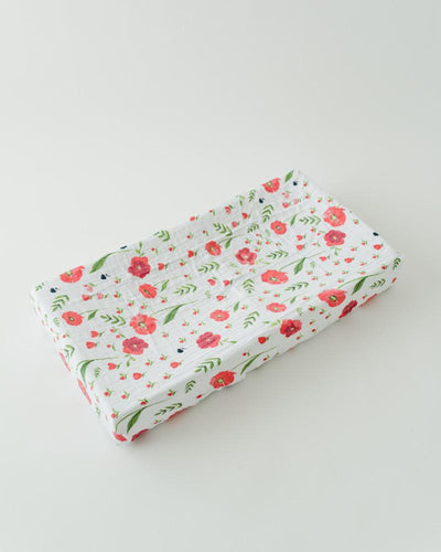 Little Unicorn - Changing Pad Cover - Summer Poppy