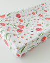 Little Unicorn - Changing Pad Cover - Summer Poppy