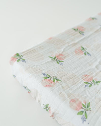 Little Unicorn - Changing Pad Cover - Watercolour Rose