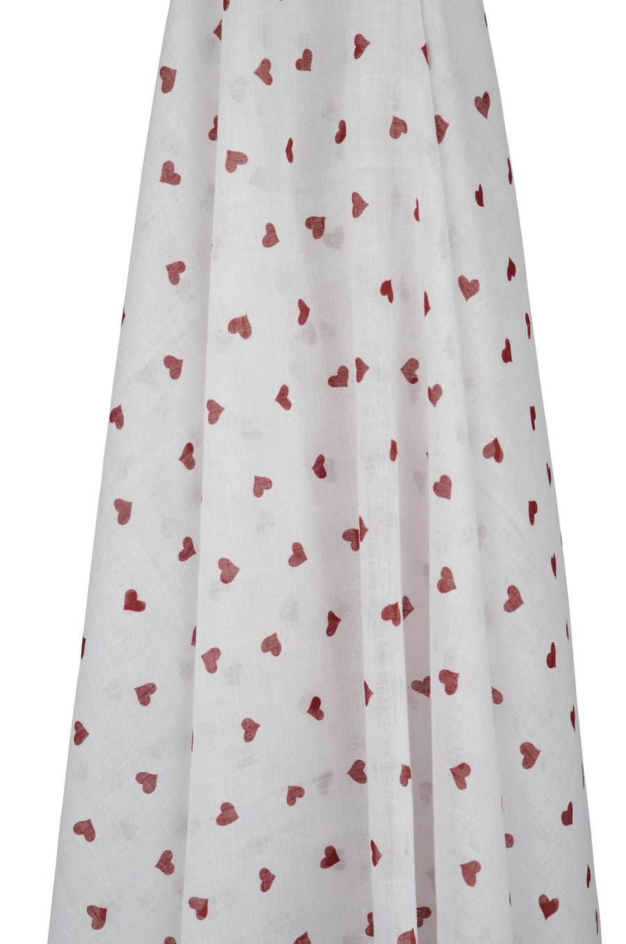 Emotion & Kids - Muslin Swaddle Wrap - Red Hearts