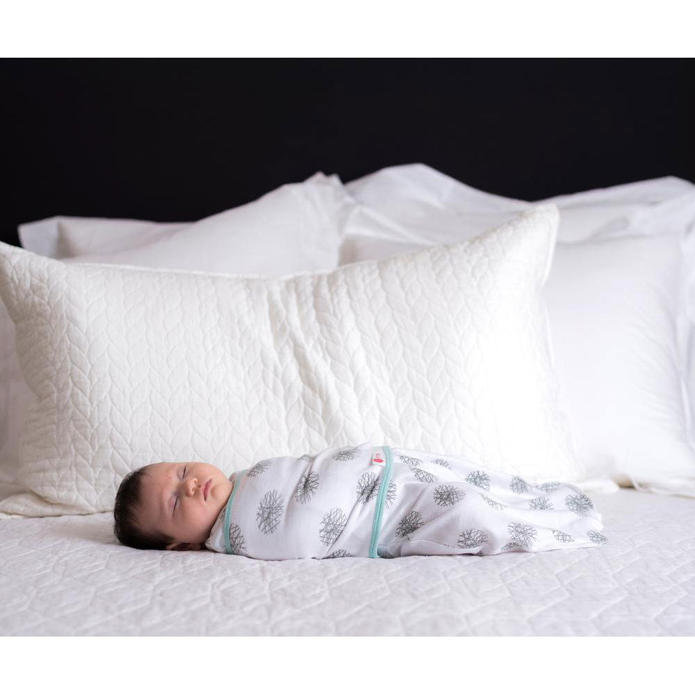 Embe - Baby Swaddle 2-Way Starter Swaddle - Lux Mint Hash